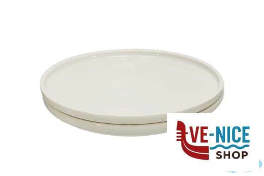 porcellana B.B. WHITE-PIATTO TONDO CM.26,1X2,2 BA3113 IMPORT TAVOLA PROFESSIONAL - immagine 3