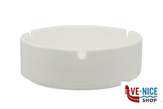 porcellana B.B. WHITE-POSACENERE PORCELLANA CM.11X11X3,7 IMPORT TAVOLA PROFESSIONAL