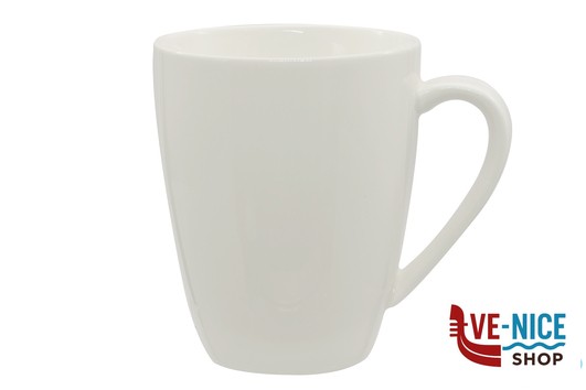 porcellana B.B. WHITE-TAZZA MUG 400ML PORCELLANA CM.12X9X11 IMPORT TAVOLA PROFESSIONAL