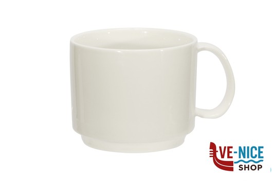 porcellana B.B. WHITE-TAZZA CAPPUCCIO IMPILABILE 280ML BA2499-2 IMPORT TAVOLA PROFESSIONAL