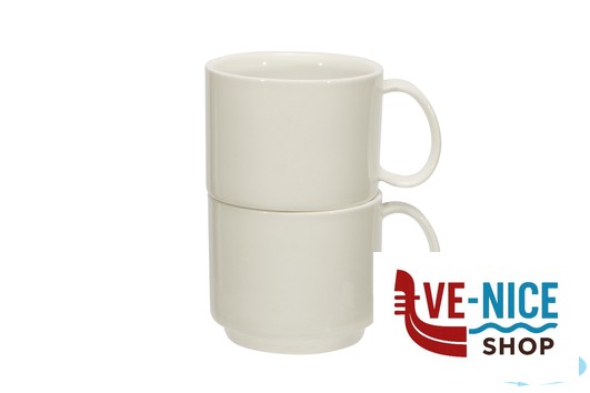 porcellana B.B. WHITE-TAZZA THE IMPILABILE 170ML BA2496-2 IMPORT TAVOLA PROFESSIONAL - immagine 2