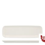 porcellana B.B. WHITE-VASSOIO RETTANGOLARE CM.27,6X10X1,9   BA1148-2 IMPORT TAVOLA PROFESSIONAL