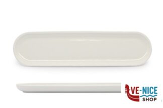 porcellana B.B. WHITE-VASSOIO RETTANGOLARE CM.30,5X7,5X1,8 BA3114-2 IMPORT TAVOLA PROFESSIONAL