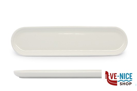 porcellana B.B. WHITE-VASSOIO RETTANGOLARE CM.30,5X7,5X1,8 BA3114-2 IMPORT TAVOLA PROFESSIONAL