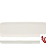 B.B. WHITE-VASSOIO RETTANGOLARE CM.36,7X11X2   BA1148-1 IMPORT TAVOLA PROFESSIONAL porcellana 4 pezzi