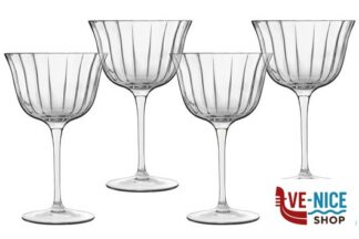 vetro BACH-CONFEZIONE 4 CALICI RETRO FIZZ CL.26 12940-02 BORMIOLI LUIGI