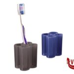 accessori bagno BAGNO-PORTASPAZZOLINI DA DENTI CM 6X6 H.7 A QUATTRO SCOMPARTI COLORI ASSORTITI VERDE, BLU, CRISTALLINO, FUME' SUPER 78 SRL