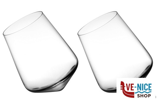 bicchieri vino BALANCE - CONFEZIONE 2 BICCHIERI VINO CL 35 H.11,5 NUDE PASABAHCE