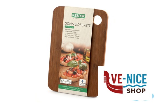 sottopentole BAMBOO DARK-TAGLIERE RETTANGOLARE CM 23X15XH.1 CON FORO IDEALE DA APPENDERE KESPER F.ANTON GMBH - immagine 3