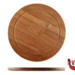 taglieri/mattarelli BAMBOO DARK-TAGLIERE TONDO CM 26 H.1,3 CON SCANALATURA KESPER F.ANTON GMBH