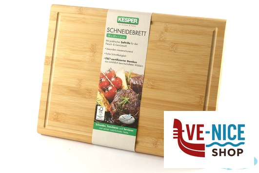 taglieri/mattarelli BAMBOO-TAGLIERE RETTANGOLARE CM 38X28XH.1,6 CON SCANALATURA KESPER F.ANTON GMBH - immagine 3
