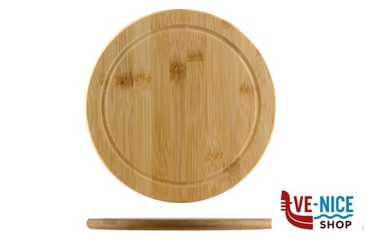 taglieri/mattarelli BAMBOO-TAGLIERE TONDO CM 25 H.1,3 CON SCANALATURA KESPER F.ANTON GMBH