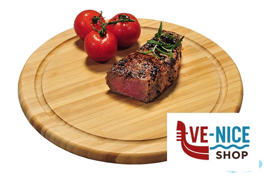 taglieri/mattarelli BAMBOO-TAGLIERE TONDO CM 25 H.1,3 CON SCANALATURA KESPER F.ANTON GMBH - immagine 4