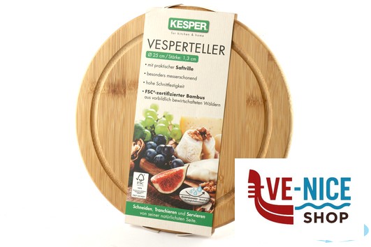 taglieri/mattarelli BAMBOO-TAGLIERE TONDO CM 25 H.1,3 CON SCANALATURA KESPER F.ANTON GMBH - immagine 3