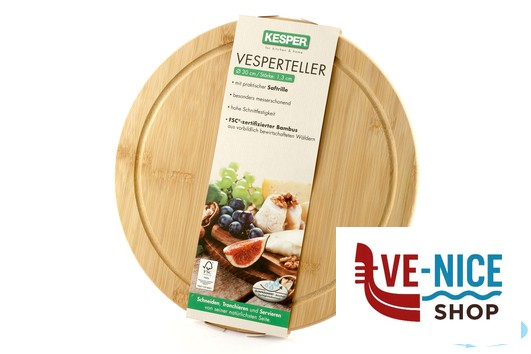 taglieri/mattarelli BAMBOO-TAGLIERE TONDO CM 30 H.1,3 CON SCANALATURA KESPER F.ANTON GMBH - immagine 2