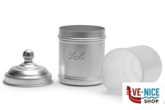 altri materiali BARATTOLO ALLUMINIO SALE CON CONTENITORE CM10 H12 METALLURGICA ITALO OTTINETTI