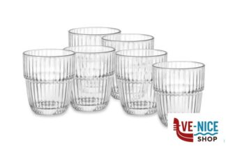 bicchieri bibita BARSHINE CONFEZIONE 6 BICCHIERI DOF CL 39,5 TEMPERATO E IMPILABILE 127314 BORMIOLI ROCCO