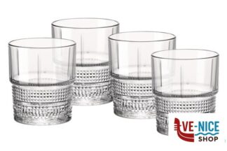 vetro BARTENDER NOVECENTO -CONFEZIONE 4 BICCHIERI DOF CL 37 122116 BORMIOLI ROCCO