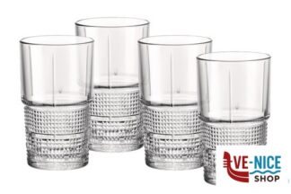 vetro BARTENDER NOVECENTO-CONFEZIONE 4 BICCHIERI HI-BALL CL 40,5 122115 BORMIOLI ROCCO