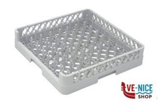 pulizia-igiene BASE VASSOI GRIGIA UN LATO APERTO CM.50X50 H 10   RBASEVA INOX MACEL
