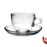 tazze da caffe' BASIC CONF 6 TZ. CAFFE VETRO CON PIATTO 90-97984 MI PASABAHCE