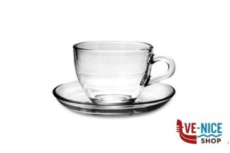 tazze da caffe' BASIC CONF 6 TZ. CAFFE VETRO CON PIATTO 90-97984 MI PASABAHCE