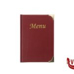 porta menu BASIC-PORTAMENU BORDEAUX A5 10 PAGINE CM 23,7X17,2 - 4 INSERTI NON RIMOVIBILI INCLUSI SECURIT