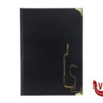 porta menu BASIC-PORTAMENU CARTA DEI VINI A4 10 PAGINE NERO CM 31,5X24 - 4 INSERTI NON RIMOVIBILI INCLUSI SECURIT