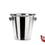 glacette/secchiello ghiaccio BASIC-SECCHIELLO CHAMPAGNE ACCIAIO INOX  CON MANIGLIE 21,5 H 21CM 90605013 ABERT