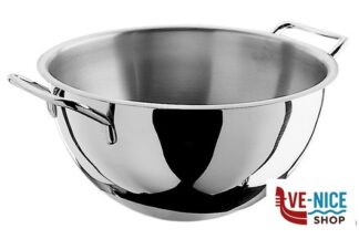 preparazione cibi BASTARDELLA SEMISFERERICA CON MANIGLIE INOX 1810 CM 40 50903940 PINTI INOX