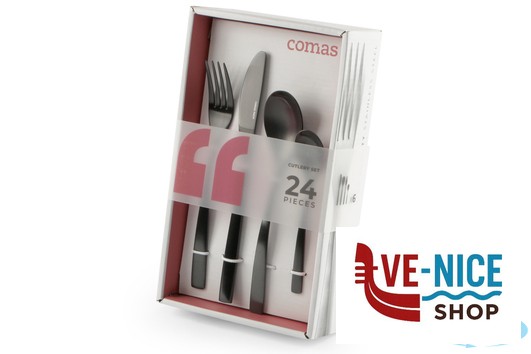 servizi BCN - BARCELONA NEGRO SET 24 POSATE COMAS - immagine 2