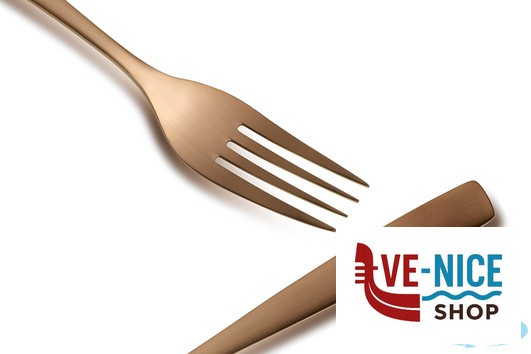 acciaio BCN - BARCELONA COBRE FORCHETTA FRUTTA RAME 2,5 MM COMAS - immagine 2