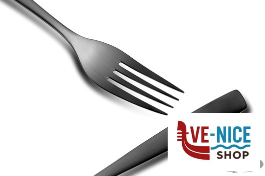 acciaio BCN - BARCELONA NEGRO FORCHETTA FRUTTA NERO COMAS - immagine 2