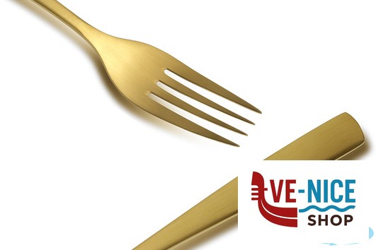 acciaio BCN - BARCELONA ORO FORCHETTA TAVOLA COMAS - immagine 2