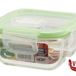 vetro BE FRESH-CONTENITORE QUADRO 320ML CM.11,2X11,2X4,9 IN VETRO BOROSILICATO IMPORT CUCINA