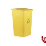 pattumiere BE GREEN PATTUMIERA PLASTICA GIALLA 50 LITRI 70600 STEFANPLAST