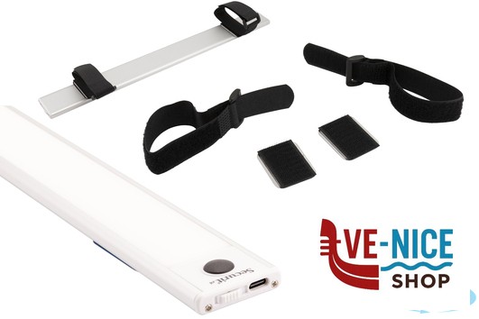 lampade BERLIN-LAMPADA PER OMBRELLONE CM 40X4H.1 IN PLASTICA E METALLO REGOLABILE CON TRE DIVERSE IMPOSTAZIONI DI LUCE, RICARICABILE SECURIT - immagine 2