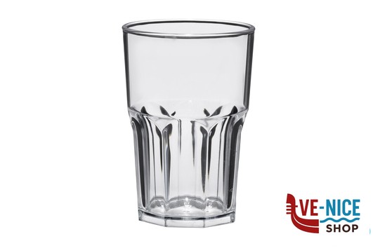 plastica BICCHIERE GRANITY CLEAR CL.40 CONFEZIONE 5 PEZZI IN SAN TRASPARENTE FM-63SAN BREVETTI WAF