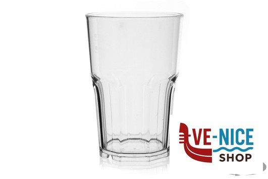 plastica BICCHIERE GRANITY CLEAR CL 40 IN CONFEZIONE DA 5 PEZZI- IN POLISTIRENE TRASPARENTE- FM-63 BREVETTI WAF - immagine 2