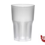 plastica BICCHIERE GRANITY FROST CL 40 CONFEZIONE 5 PEZZI  IN SAN TRASPARENTE SATINATO  L'ABBREVIAZIONE SAN SI INDICA LO STIROLOACRILONITRILE OVVERO IL COPOL BREVETTI WAF