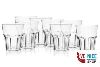 plastica BICCHIERE ROX CLEAR CL 29 IN CONFEZIONE DA 8 PEZZI IN POLISTIRENE TRASPARENTE- FM-65 BREVETTI WAF