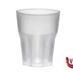 plastica BICCHIERE ROX FROST CL 29 CONFEZIONE 8 PEZZI IN SAN TRASPARENTE SATINATO BREVETTI WAF
