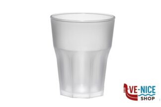 plastica BICCHIERE ROX FROST CL 29 CONFEZIONE 8 PEZZI IN SAN TRASPARENTE SATINATO BREVETTI WAF