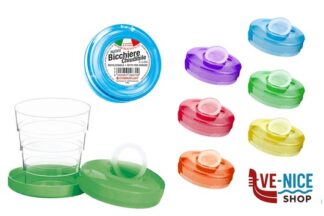 tavola BICCHIERE SNODATO TASCABILE COSMO LT.0,15 -NEW-291 COSMOPLAST