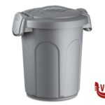 pattumiere BIDONE CON COPERCHIO SPEEDY 8 LITRI   SILVER  70250 STEFANPLAST