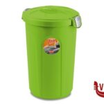 pattumiere BIDONE CON COPERCHIO TOM LT.46 TORTORA-VERDE 70526 STEFANPLAST