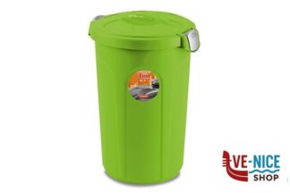 pattumiere BIDONE CON COPERCHIO TOM LT.46 TORTORA-VERDE 70526 STEFANPLAST