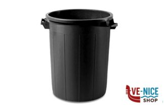 pattumiere BIDONE PORTA IMMONDIZIA NERO LT. 70 CM 45X60H - SENZA COPERCHIO - 25080 STEFANPLAST