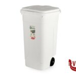 pattumiere BIDONE PORTARIFIUTI BIANCO LT.80 CON COPERCHIO 80-BIL MOBIL PLASTIC