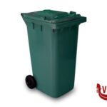 pattumiere BIDONE RACCOLTA DIFFERENZIATA LT.120 VERDE  1-120-5VES MOBIL PLASTIC